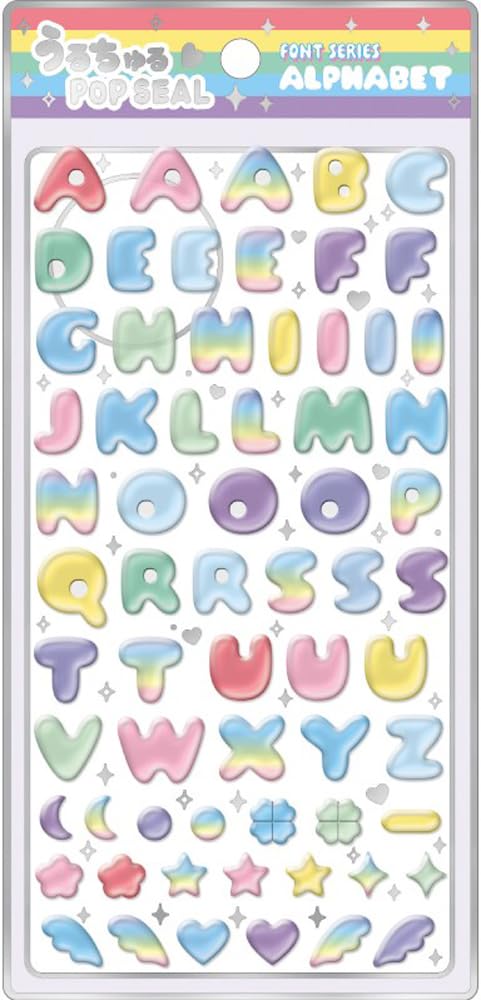 Amazon | クラックス CRUX うるちゅる ポップシール アルファベット